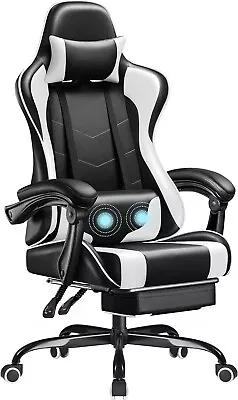 Game Chair Electronic Game Chair With Footstool And Massage Waist Support • $98.10