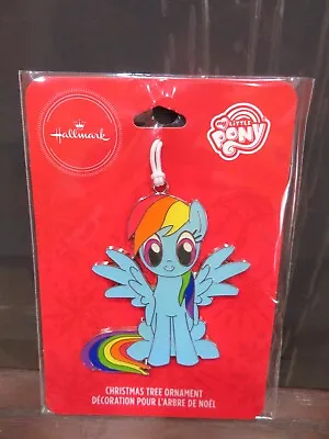 New Hallmark Hasbro My Little Pony Blue Rainbow Dash Metal Christmas Ornament • $12