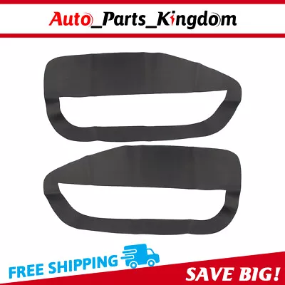 1Pair Door Panel Insert Cards Cover Leather For 05-09 Ford Mustang 2-Door Black • $17.93