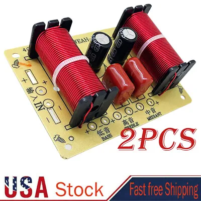 2PCS 3-Way 150W Audio Speaker Crossover Treble Midrange Bass Crossover Divider • $13.98