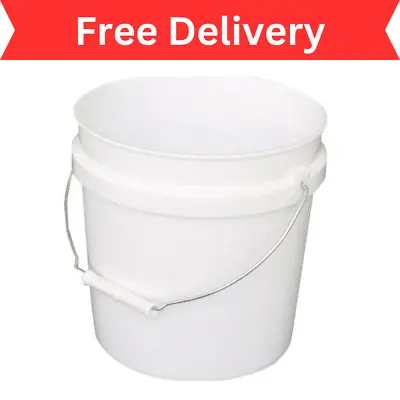 Leaktite 2 Gallon Plastic Paint Bucket With Handle White • $7