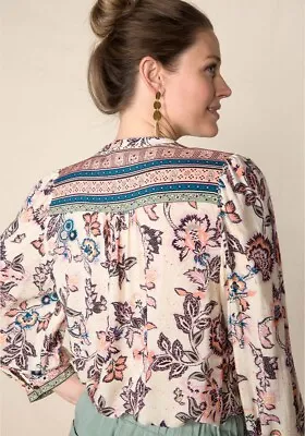 Matilda Jane Good Hart GH Whitney Floral Peasant Blouse Size XL X Large NWT • $50.95