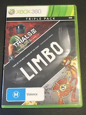 Triple Pack: Limbo Trials HD Splosion Man Xbox 360 Game Used FREE POSTAGE • $12.99