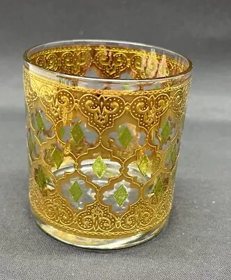 MCM CULVER  VALENCIA 22K Gold Gilded Old Fashioned Glass 10 Oz. Replacement • $24.99