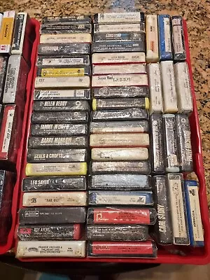 RARE 8 TRACK TAPES-$3 Each Of YOUR CHOICE-VARIOUS GENRE And ARTISTS-WE COMBINE-c • $3