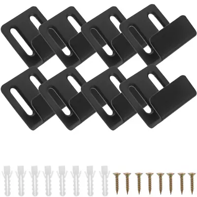 8 Sets Practical U Bracket Wall Display Hanger Mirror Clips For Frameless Mirror • £12.17