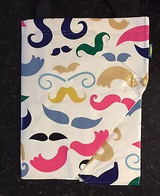 IKEA Banglig Frakta Mustache 19 Gallon Oversized Tote Storage Bag • $8.99