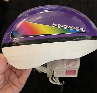 NOS Vintage 90's Headwinds Helmet Adult S/M Bicycle Helmet Rare Purple Color • $11.95