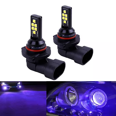 New 2x 9005 Purple LED Bulb Bright Upgraded SMD3030 High Beam Direct Replacement • $16.99