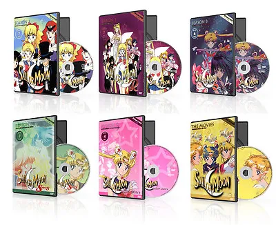 $198.95 • Buy Sailor Moon DVD English Seasons 1-2-3-4-5 TV Series + Movies (DiC Dub)