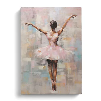 Ballet Dancer Contemporary Canvas Wall Art Print Framed Picture Dining Room • £24.95