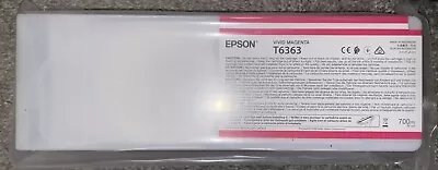 NEW EPSON T6363 Exp 11/10/2023 Genuine Vivid Magenta New Sealed 700ml • $46