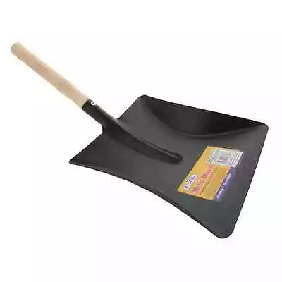 New Metal Hand Shovel Dust Pan Coal Garden Indoor Outdoor Wood Handle Driveway • £8.57