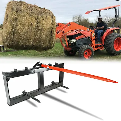 $349.98 • Buy Hay Bale Spear Skid Steer Loader Tractor Inch Quick Action Attachment Mobile Lap