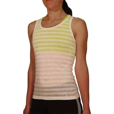 More Mile Womens Breathe Training Vest White Ultra Lightweight Seamless Tank Top • £3.50