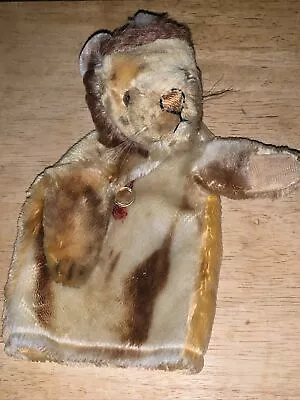 Vtg Hermann Teddy Mohair Lion Puppet • $50