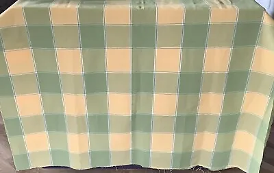 Laura Ashley Vintage Green / Yellow Check Fabric (similar To Mitford) X 3 Metres • £45