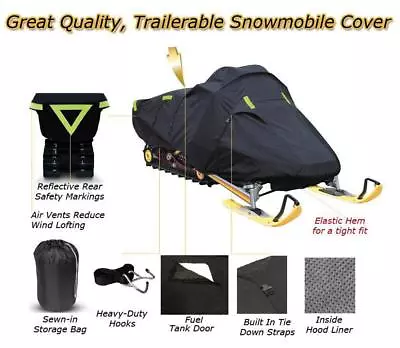 Trailerable Sled Snowmobile Cover Ski Doo Summit Sport Power TEK 800R 2012-2016 • $92.93