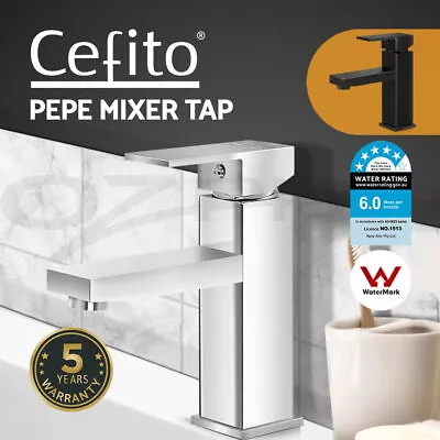 Cefito Bathroom Tap Mixer Tap Laundry Faucet Basin Sink Swivel DIY • $59.95