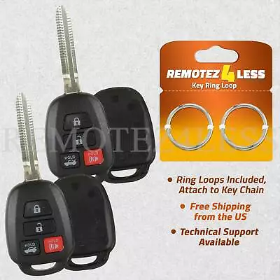 2 For 2014 2015 2016 Toyota Corolla Remote Shell Case Car Key Fob Cover • $7.95