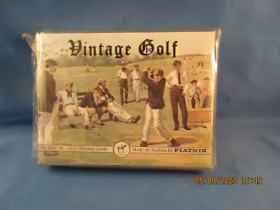 PIATNIK Vintage Golf Backed Playing Cards No. 2245 Sealed Austria Vg Condition • $10