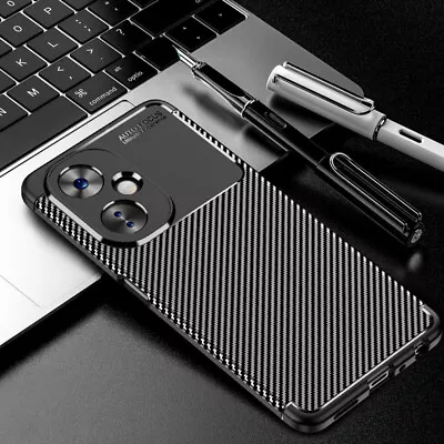 For OnePlus Nord N30 5G Luxury Carbon Fiber Business Soft Rubber Case Cover • $8.39