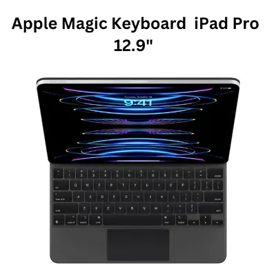 Genuine Apple IPad Pro Magic Keyboard  12.9  3rd4th5th6th Gen QWERTY Black • £149.99
