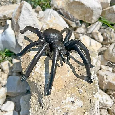 Spider Garden Ornament Cast Iron Tarantula Animal Decoration • £10.99