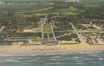 Virginia Beach Va Air View Of Cavalier Hotel And Cavalier Beach Club • $1.50