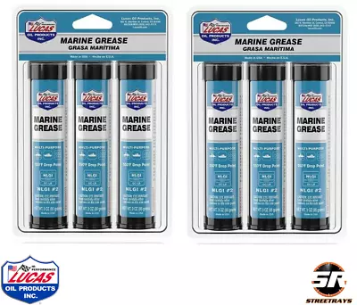 Lucas Oil Products 10682 Multi Purpose Marine Grease 3-pack 3oz Tubes (Qty 2) • $29.99