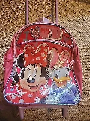 Disney Minnie Mouse School Roller Backpack-Rolling Bag • $19.99