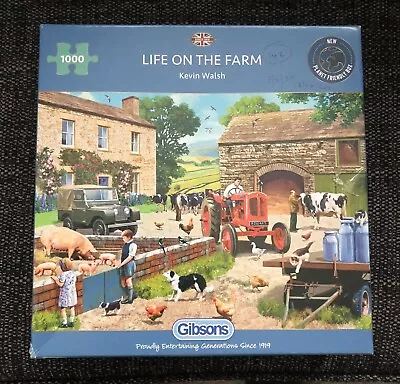 £5 • Buy Gibson Puzzle- Life On The Farm By Kevin Walsh- 1000 Piece- Used