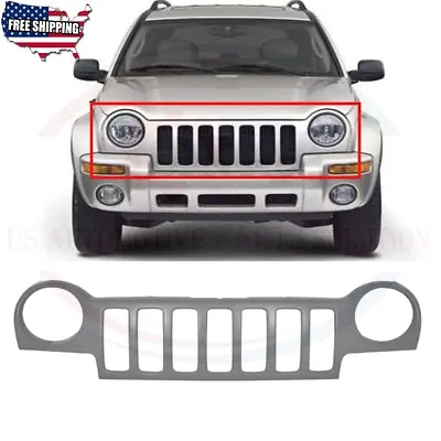 Fits 2002 2003 2004 Jeep Liberty Front Face Bar Grille Shell Assembly CH1200232 • $98.05