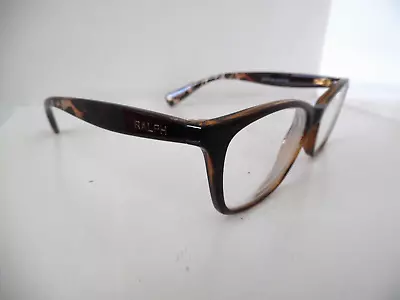 Ralph Lauren Havana Brown & Clear Oval Eye Glasses RA 7071 502 52 16 140 UK CA • £18