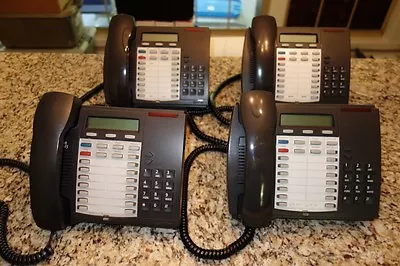 Lot Of 4 Mitel Superset 4025 Speaker Display (Dark Grey) W/ Handsets • $39.99