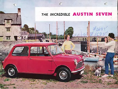'59-'60 Austin Seven Mini UK Issue Sales Brochure Pub# 1 793/B - Fair Condition • $19.99