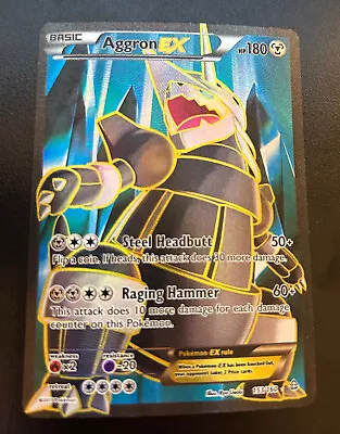 Pokémon Primal Crash Aggron EX Full Art Ultra Rare 153/160 NM • $9