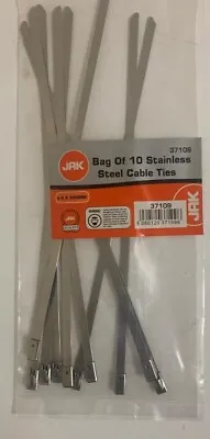 10 Stainless Steel Cable Ties Metal Cable Ties Zip Wrap Exhaust Heat Straps Ties • £2.99