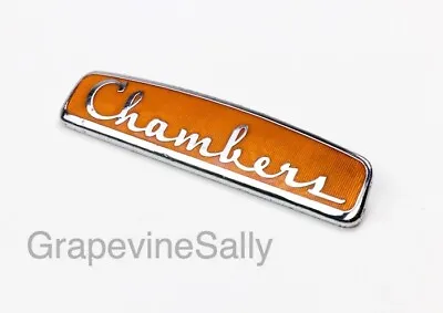 Vintage Stove Parts Original Vintage Chambers Stove Logo Emblem Badge • $139