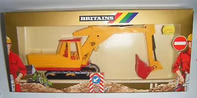 BRITAINS ROAD Series 1987 # 9913 1/32 JCB 5C Farm Excavator Tractor Model Digger • £75