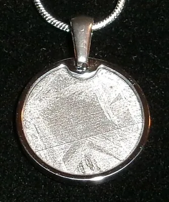 Meteorite Pendant & 20 Inch Silver Chain Necklace - Give Them The Stars • $37.99
