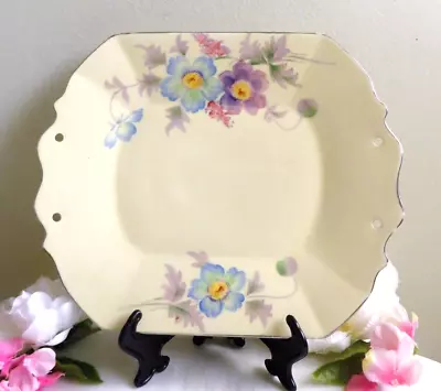 Mikori Ware Decorative Plate Vintage 10.75” Wide Japan Hand Painted Floral Asian • $18