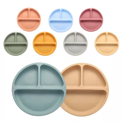 Cute Silicone Suction Table Plate Mat Bowl Tray Placemat Baby Kids Food Feeding • £7.97