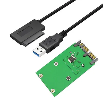 USB 2.0 To 1.8  Micro SATA 7+9pin To Mini PCI-E MSATA SSD Adaptor Cards For SSD • $12.99
