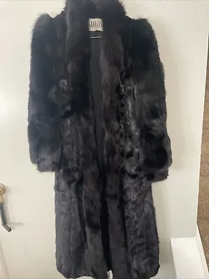 Lloyd Dyed Ranch Mink Coat With Dyed Blk Fox Trim Appraisal Replace Value $6500 • $2400