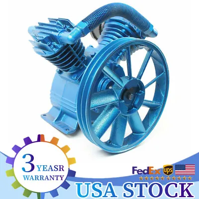 V Style Twin-Cylinder Air Compressor Pump Motor Head 2- Stage 175PSI 5HP 21CFM • $210.90