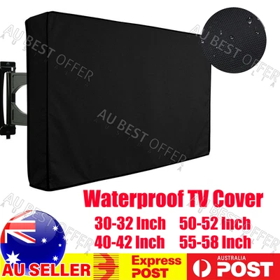 $24.45 • Buy 30-58 Inch Dustproof Waterproof TV Cover Outdoor Flat Television Protector AUS