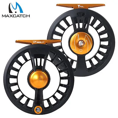 Maxcatch Tail 3/4 5/6 7/8wt Light Weight Fly Fishing Reel Large Arbor • $34.03