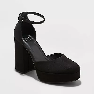 Women's Noir Platform Pumps - A New Day • $18.79