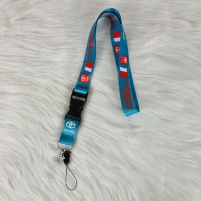 $3.99 • Buy 🔥NEW🔥 JDM TRD Deep Sky Blue Car Lanyard Key Chain ID Holder Toyota Lexus Supra